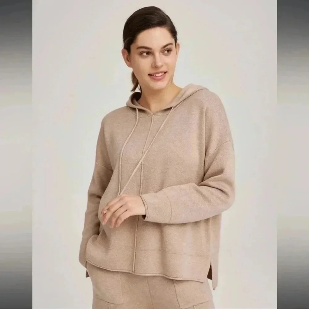 Nap Heverly Wool Hoodie Dark Oatmeal‎ size S